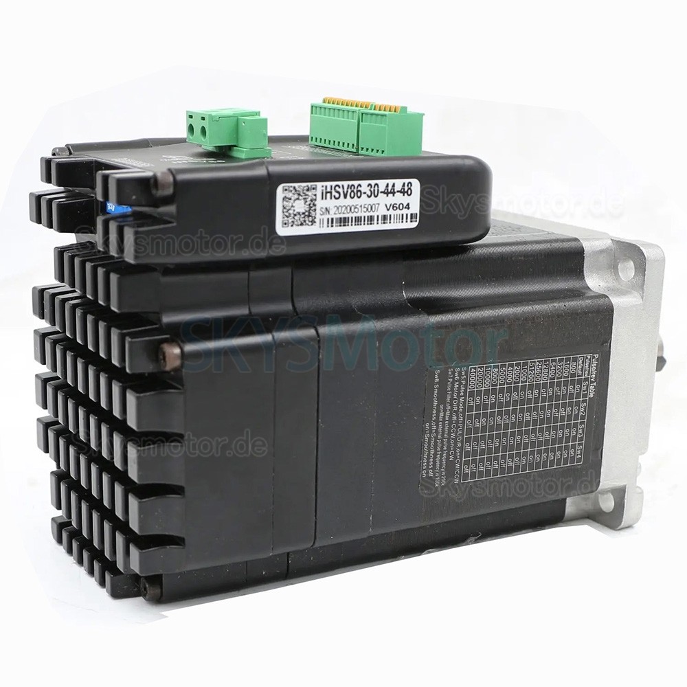 Nema34 Integrierter AC Servomotor mit Steuerung JMC iHSV86-30-44-48 440W 48V 1,4N.m 3000U/min